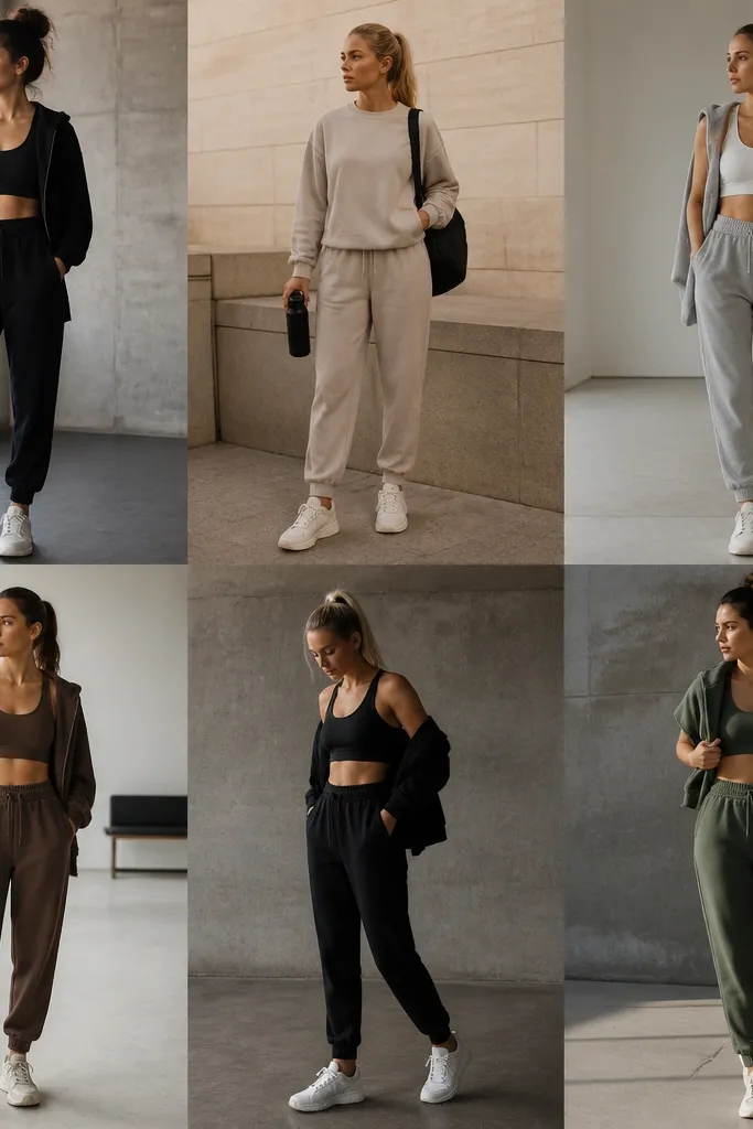 All year gym joggers outfit women ideas