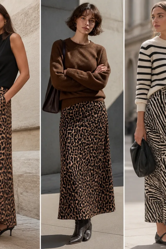 Best leopard skirt outfit vs other prints