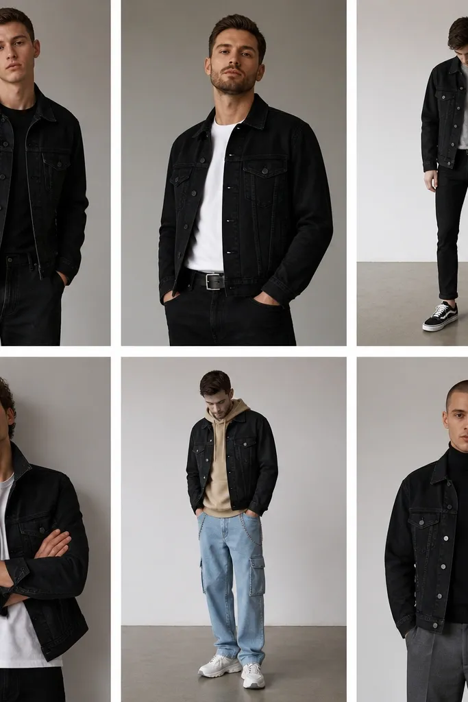 Mistakes to avoid with a black denim jacket outfit
