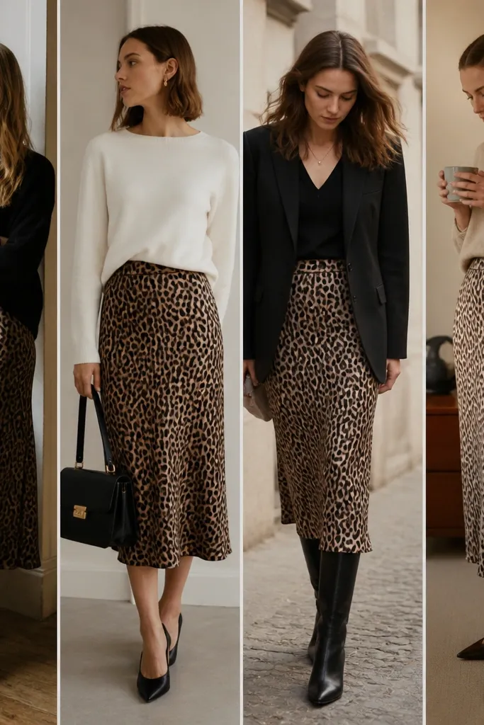 Mistakes I wish I knew with midi leopard skirt outfits